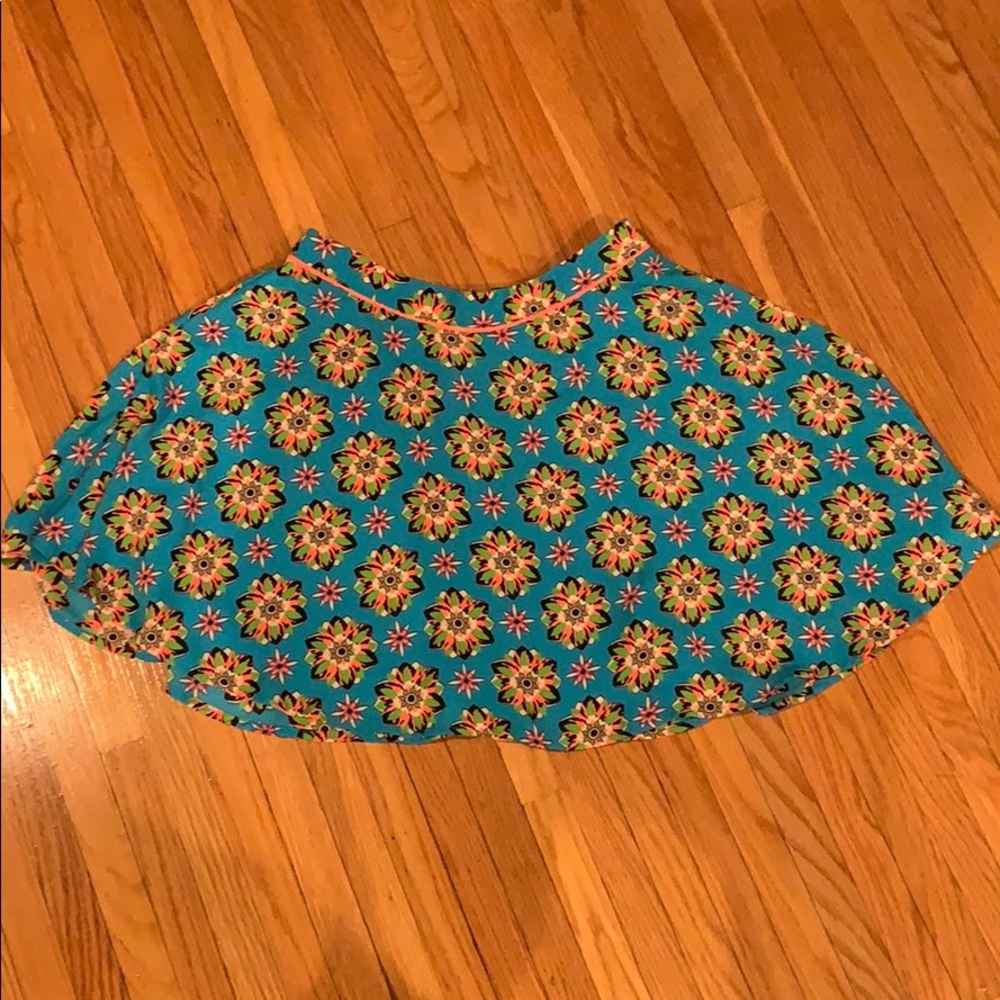 Multicolor skater skirt